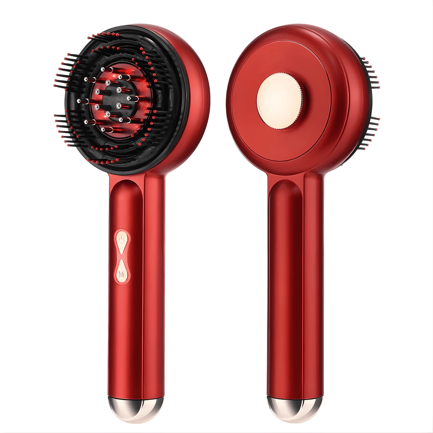 Masajeador capilar revitalizante, masajeador de cuero cabelludo en color rojo con diseño ergonómico Masajeador de cuero cabelludo