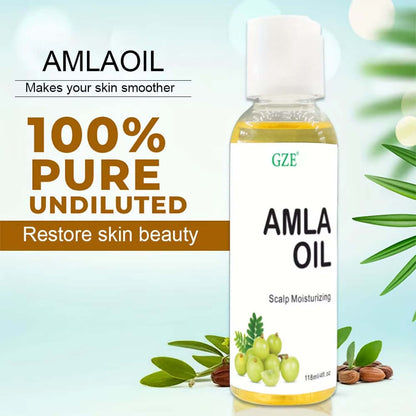 Amla Hair Oil for Healthy Hair Shine and Moisturized Scalp, Indian Hair Oil for Men and Women, Bio Oil for Hair Amla Growth Oil