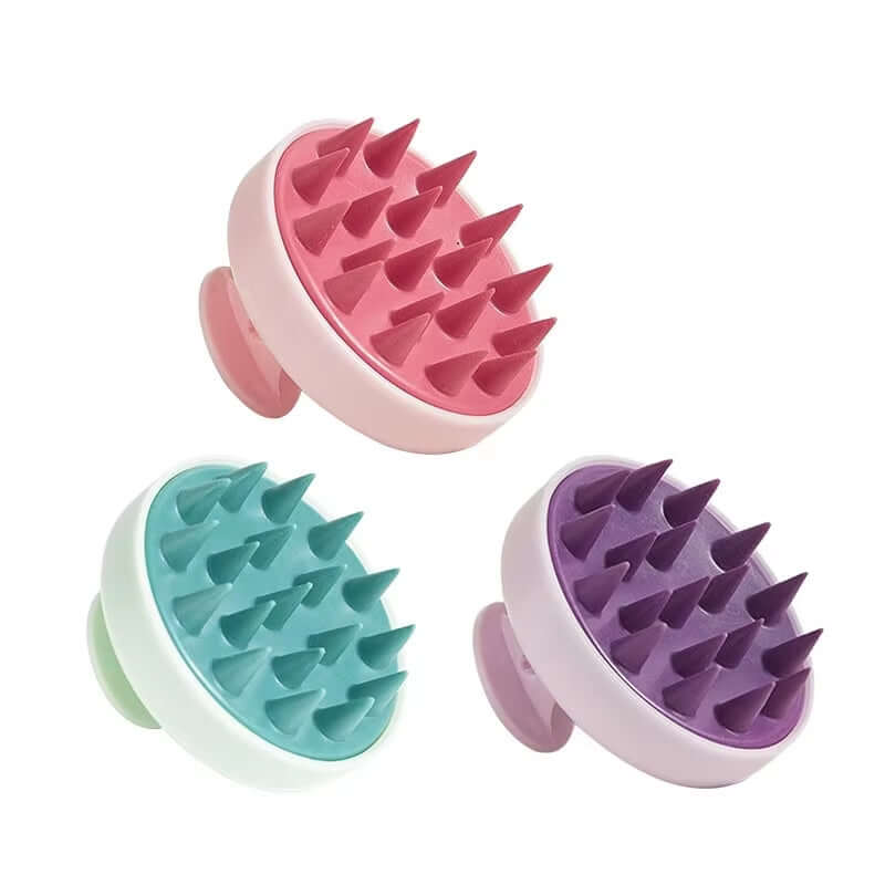 Silicone Shampoo Scalp Hair Massager Head Body Scalp Massage Brush Comb Hair Washing Comb Shower Brush Bath Spa Massage Brush Scalp Detox Brush