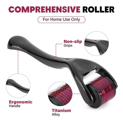 Micro Needling 540 Roller Derma Roller Professional Titanium Dermaroller 0.2/0.25/0.3Mm Hair Regrowth Beard Growth Treatment