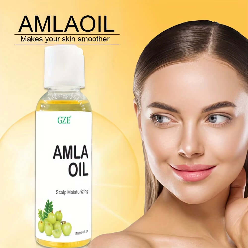 Amla Hair Oil for Healthy Hair Shine and Moisturized Scalp, Indian Hair Oil for Men and Women, Bio Oil for Hair Amla Growth Oil