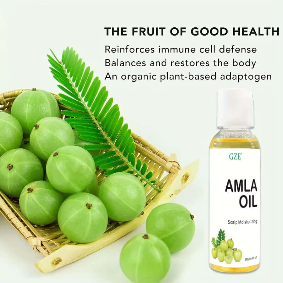 Amla Hair Oil for Healthy Hair Shine and Moisturized Scalp, Indian Hair Oil for Men and Women, Bio Oil for Hair Amla Growth Oil