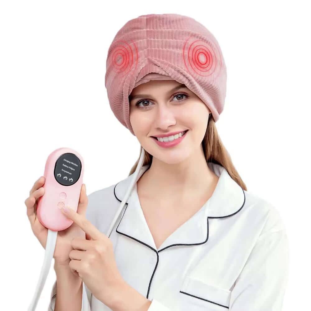 Electric Airbag Head Massager Vibration Air Compression Deep Kneading SPA for Headache Migraine Stress Relief Sleep Health Care masajeador antiestrés